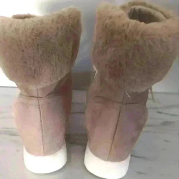 Madden Girl Womens Provo Faux Fur Beige Boot 7 - Picture 6 of 14